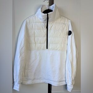 Canada Goose White Half-Zip Pullover